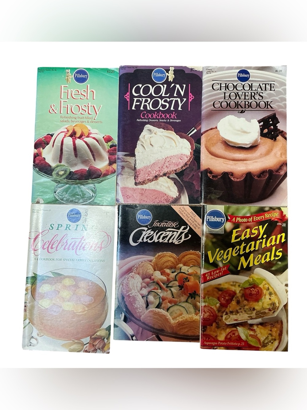Lot of Vintage 80’s Pillsbury Cookbooks Recipe Booklets Set Of 6